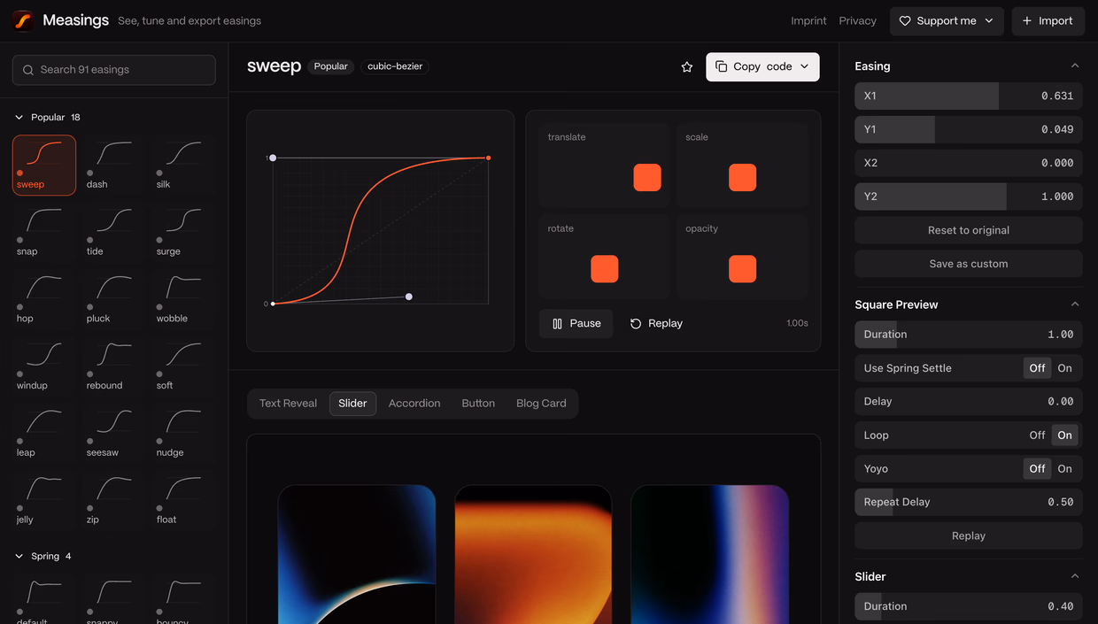 Measings App Vorschau